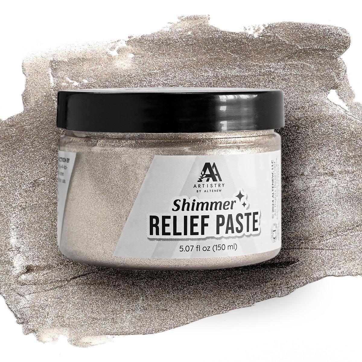 Altenew - Shimmer Relief Paste - Burnished Platinum-ScrapbookPal