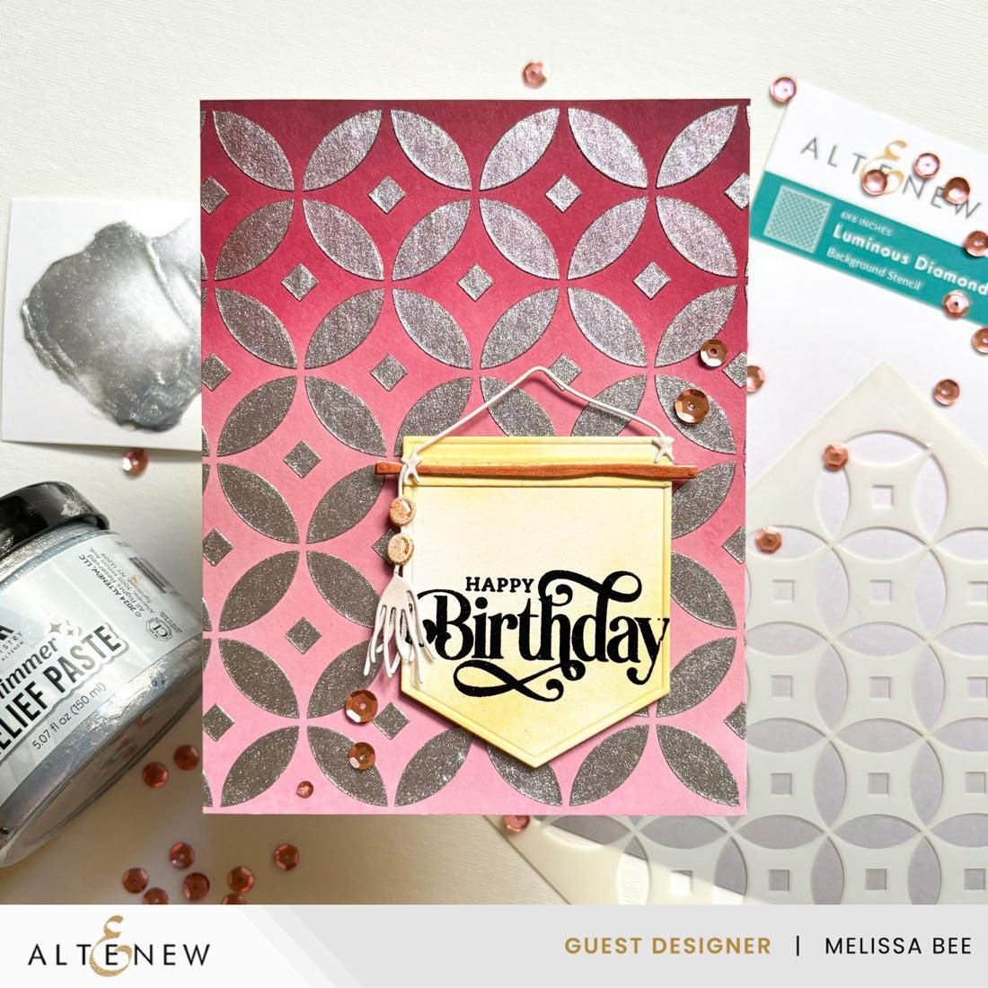 Altenew - Shimmer Relief Paste - Silver-ScrapbookPal
