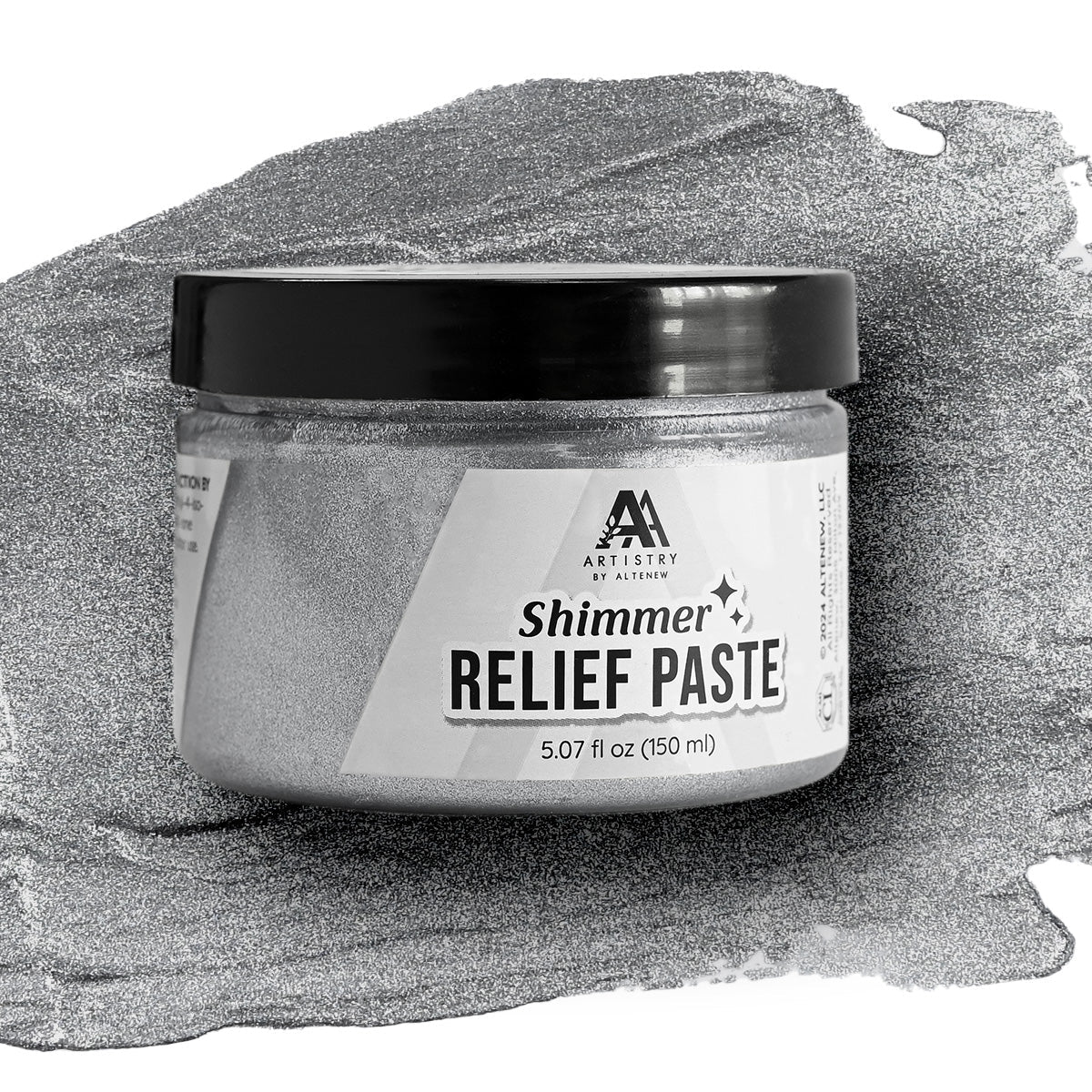 Altenew - Shimmer Relief Paste - Silver-ScrapbookPal