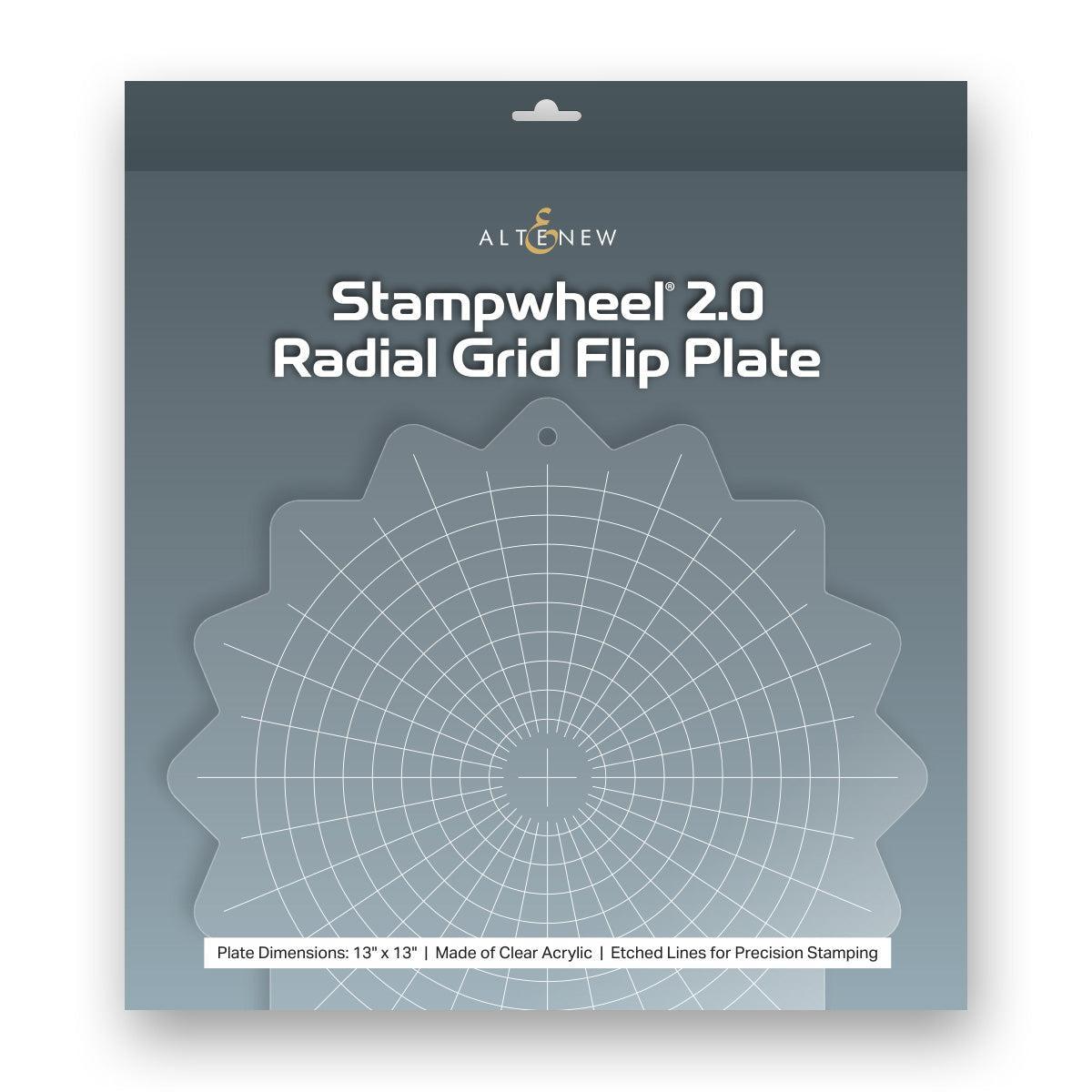 Altenew - Stampwheel 2.0 - Radial Grid Flip Plate-ScrapbookPal