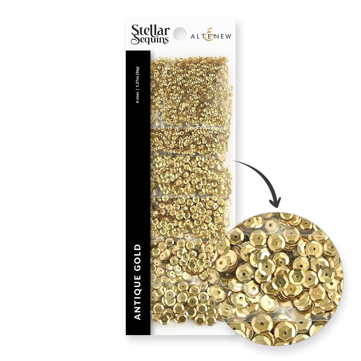 Altenew - Stellar Sequins - Antique Gold-ScrapbookPal