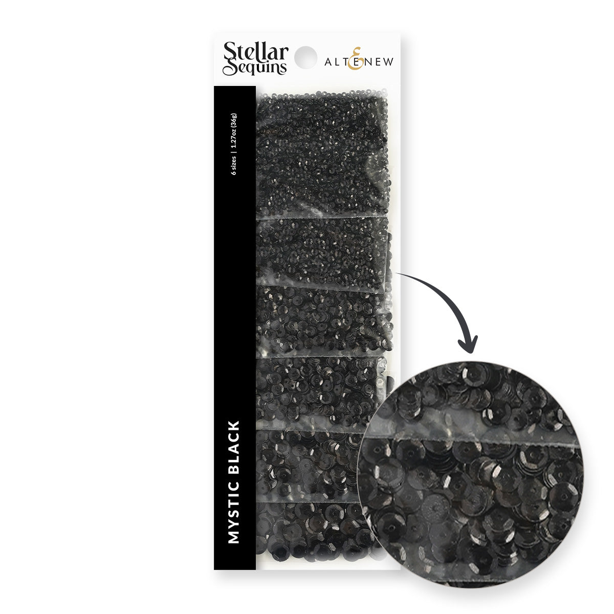 Altenew - Stellar Sequins - Mystic Black-ScrapbookPal