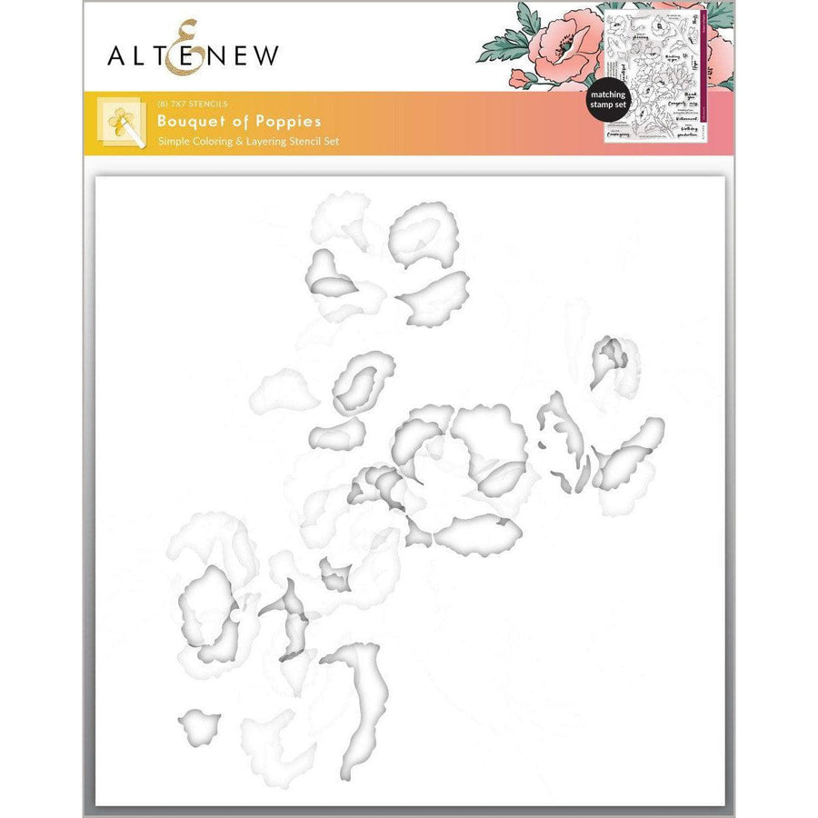 Altenew - Stencils - Bouquet of Poppies