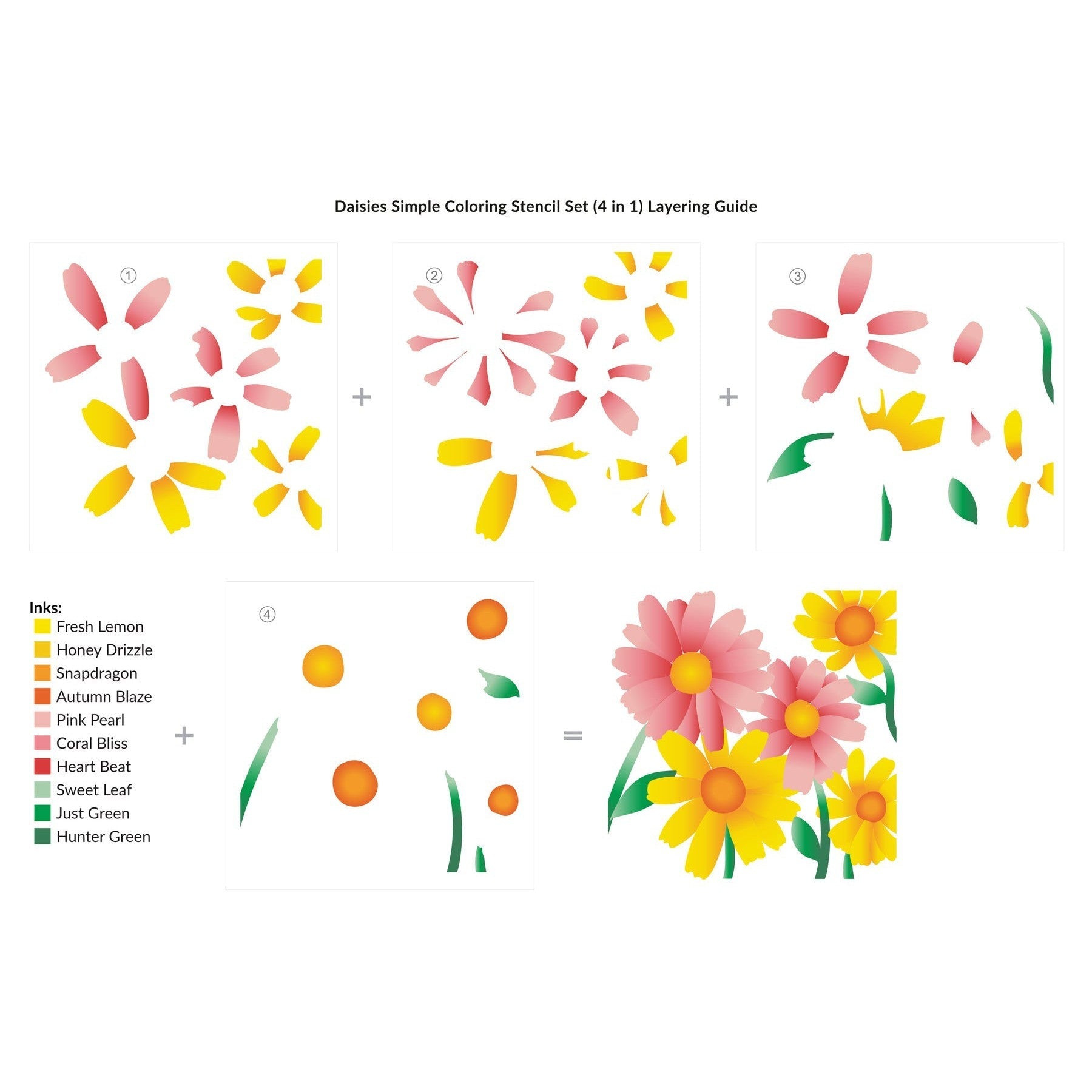 Altenew - Stencils - Daisies-ScrapbookPal