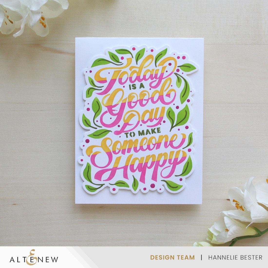 Altenew - Stencils &amp; Dies - Today Is A Good Day-ScrapbookPal