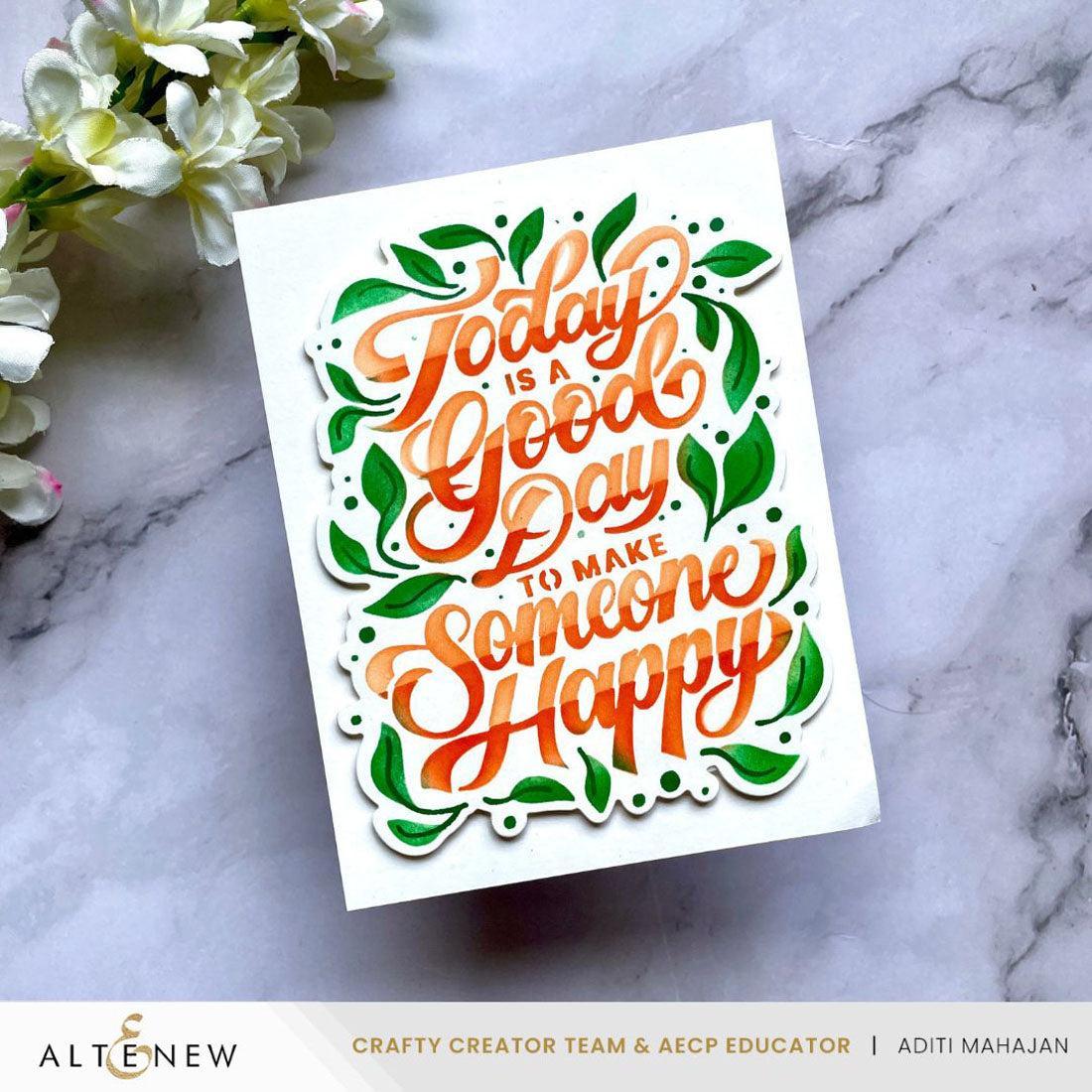 Altenew - Stencils &amp; Dies - Today Is A Good Day-ScrapbookPal