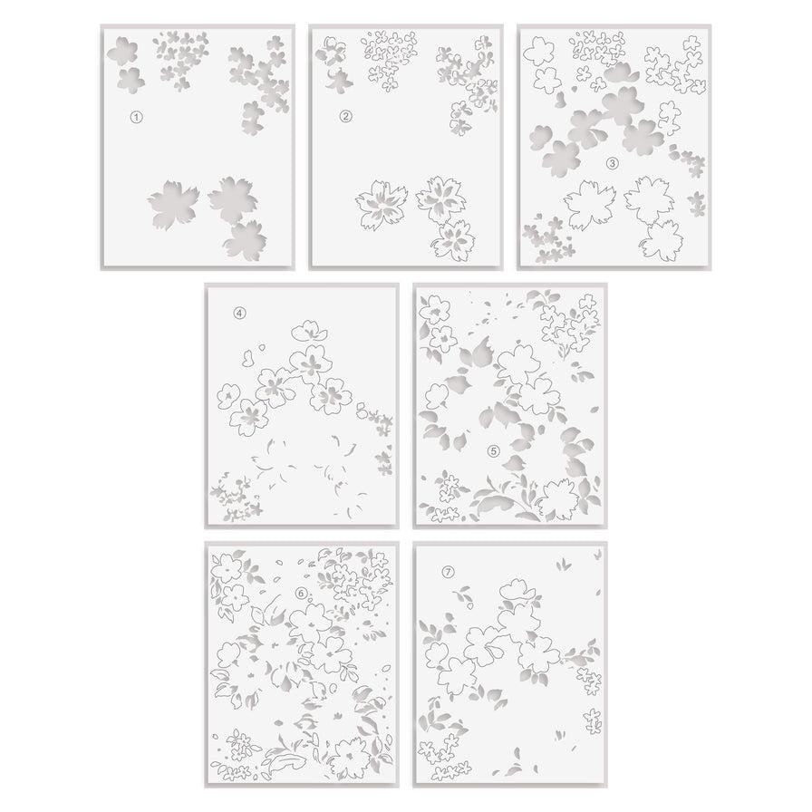 Altenew - Stencils - Ditsy Flowers Wallpaper-ScrapbookPal