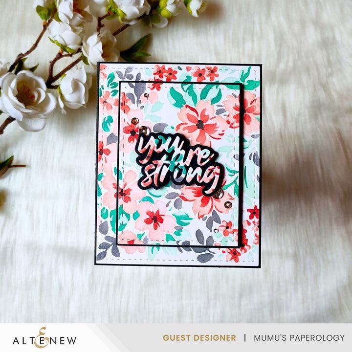 Altenew - Stencils - Ditsy Flowers Wallpaper-ScrapbookPal