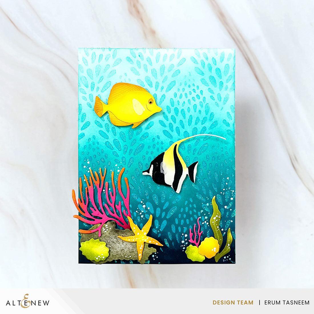 Altenew - Stencils - Flourishing Coral-ScrapbookPal