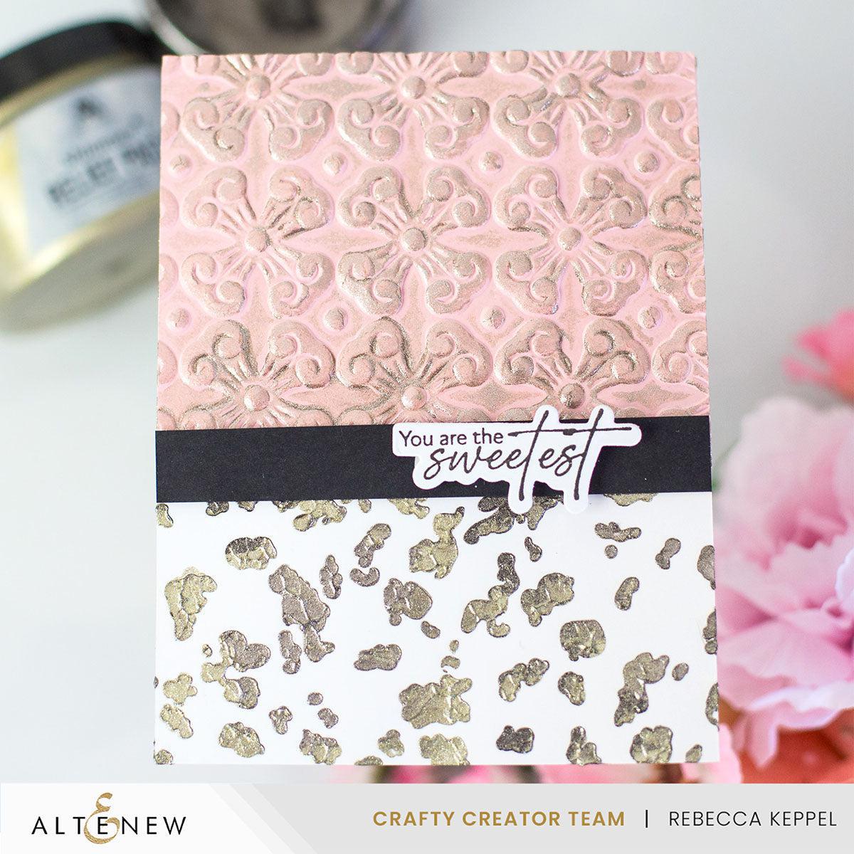 Altenew - Stencils - Foil Leaf Background-ScrapbookPal