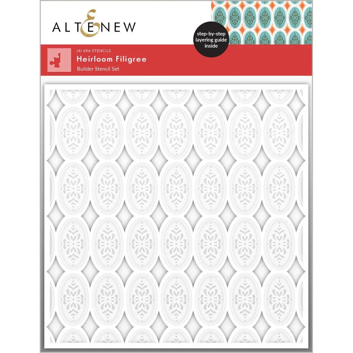 Altenew - Stencils - Heirloom Filigree-ScrapbookPal