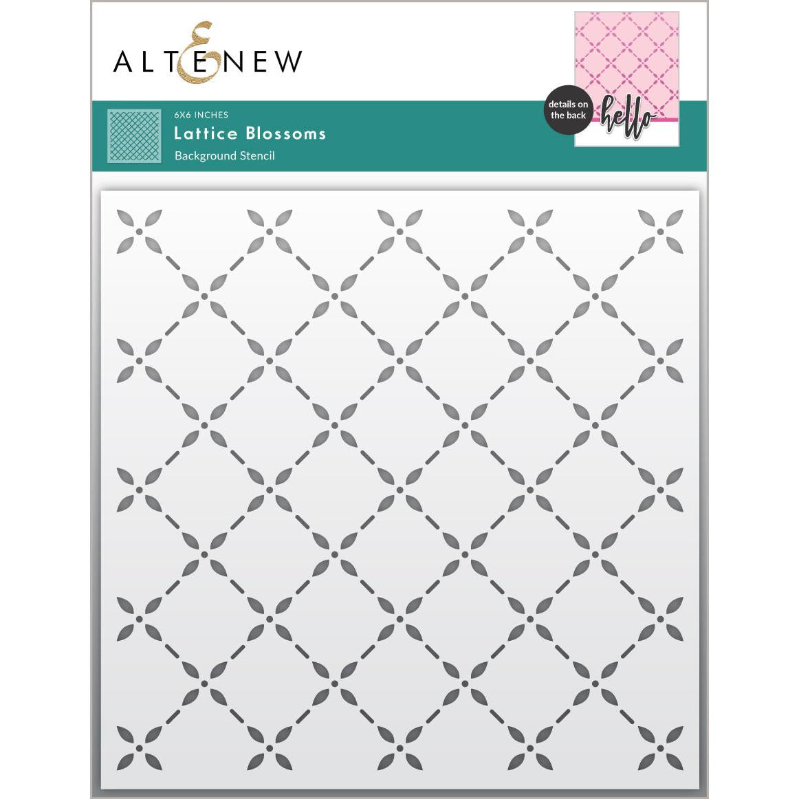Altenew - Stencils - Lattice Blossoms-ScrapbookPal