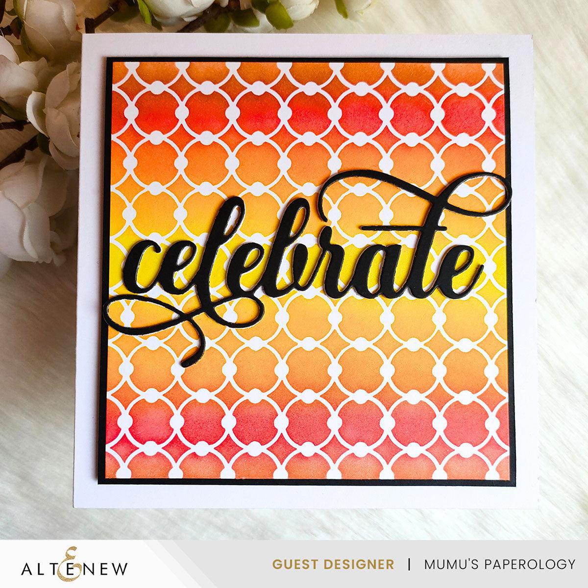 Altenew - Stencils - Linked Spots &amp; Dots Background-ScrapbookPal