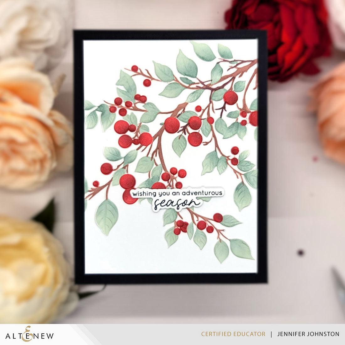 Altenew - Stencils - Lush Berry Branch-ScrapbookPal