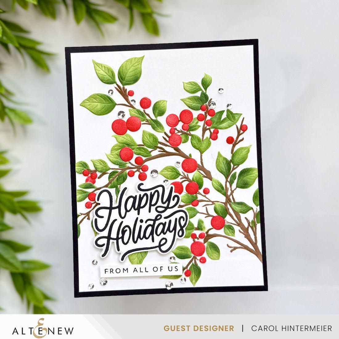 Altenew - Stencils - Lush Berry Branch-ScrapbookPal