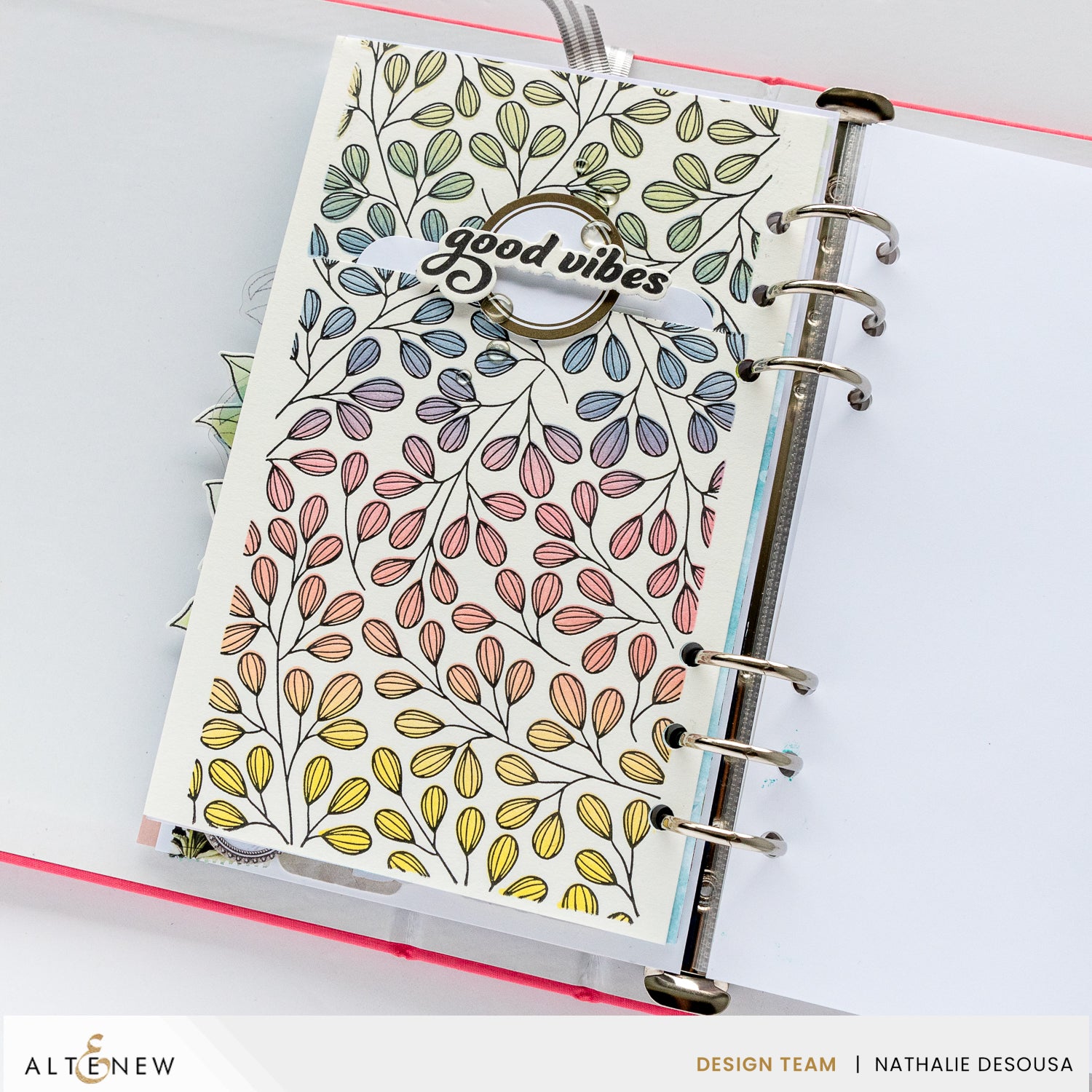 Altenew - Stencils - Modern Leaf Background-ScrapbookPal