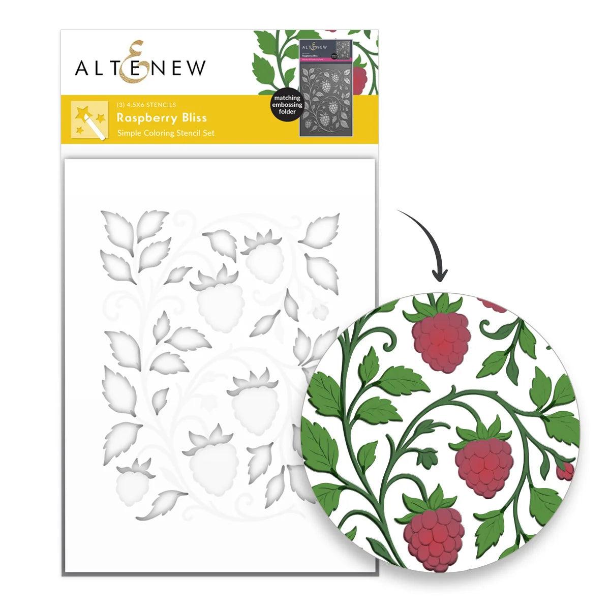 Altenew - Stencils - Raspberry Bliss-ScrapbookPal