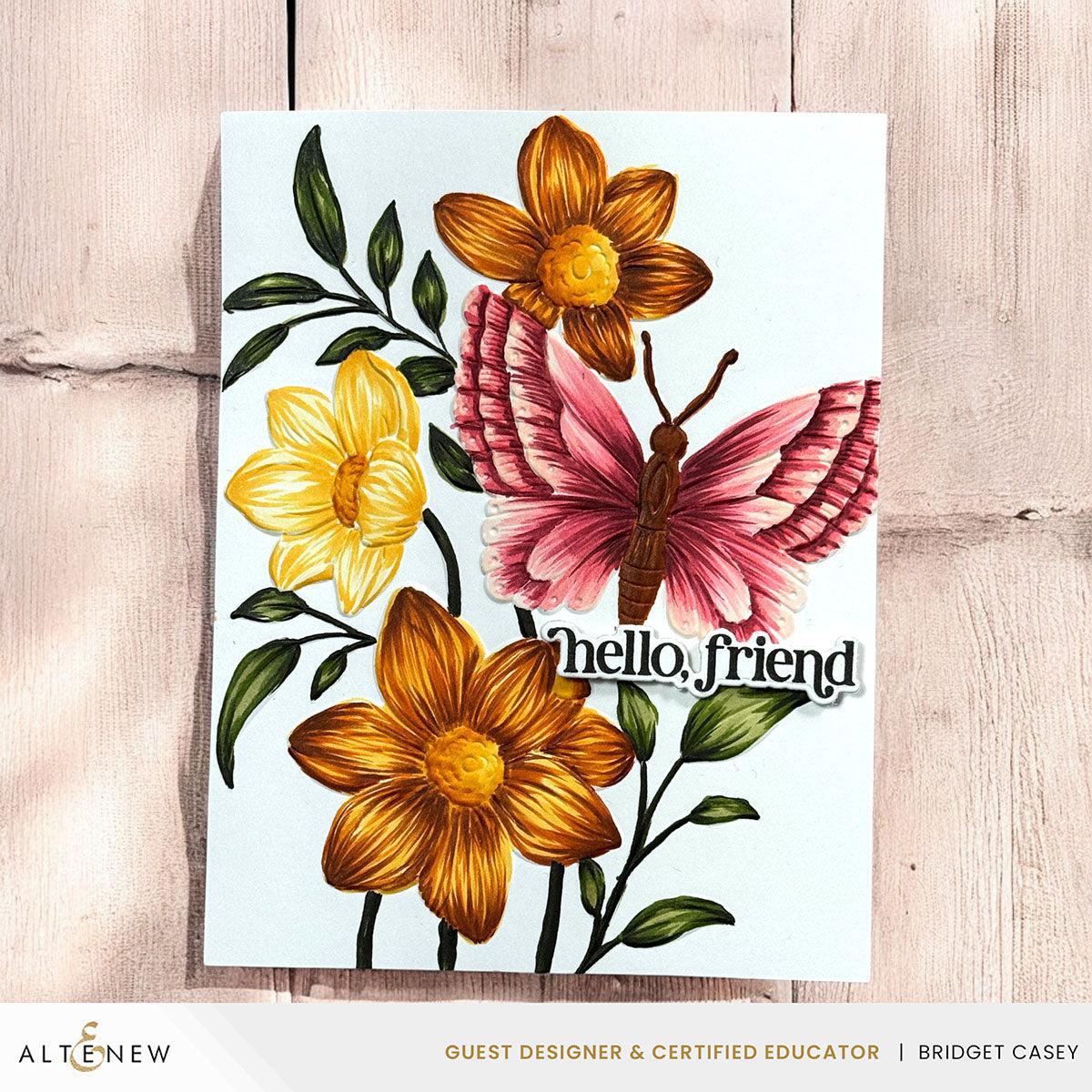 Altenew - Stencils - Serene Garden-ScrapbookPal