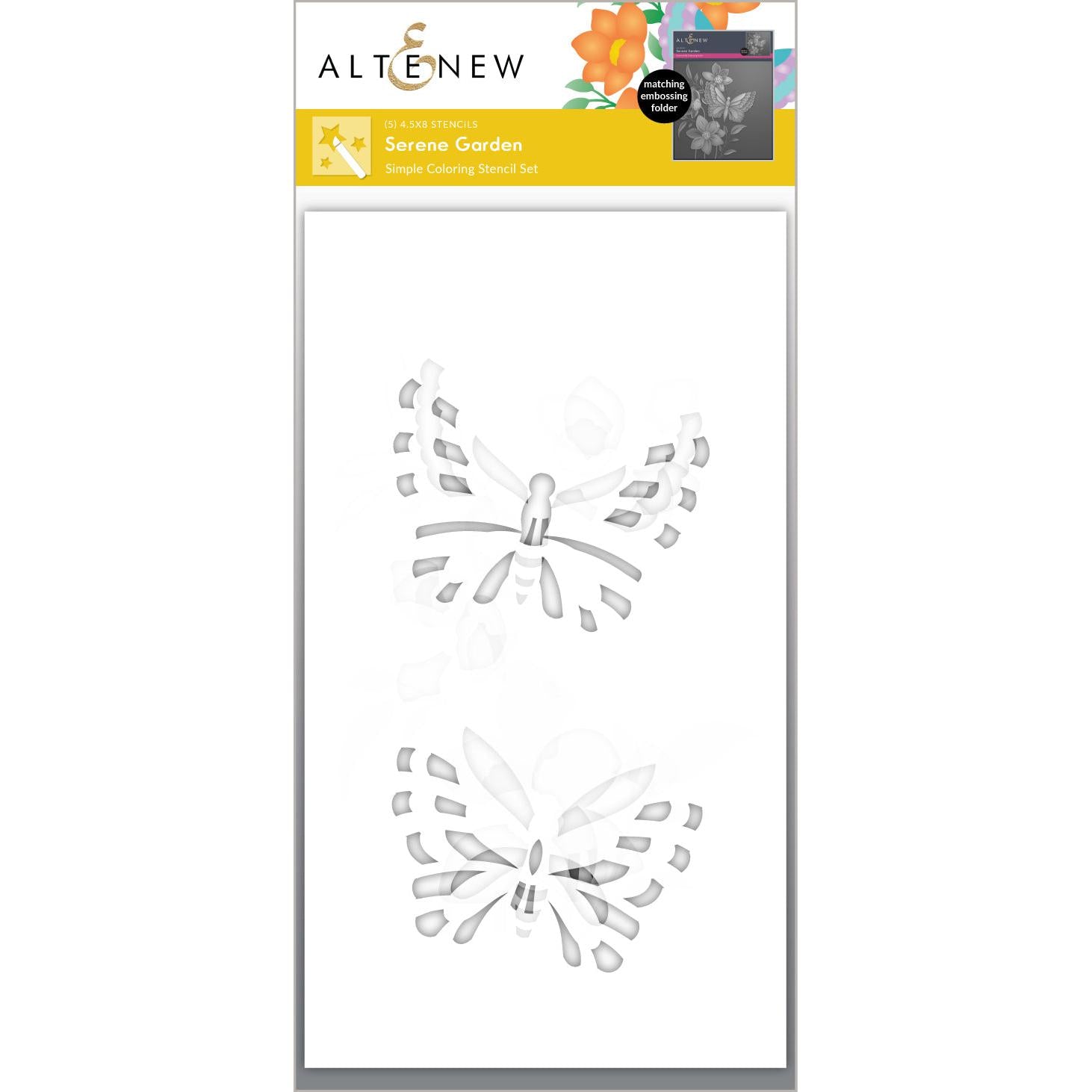 Altenew - Stencils - Serene Garden-ScrapbookPal