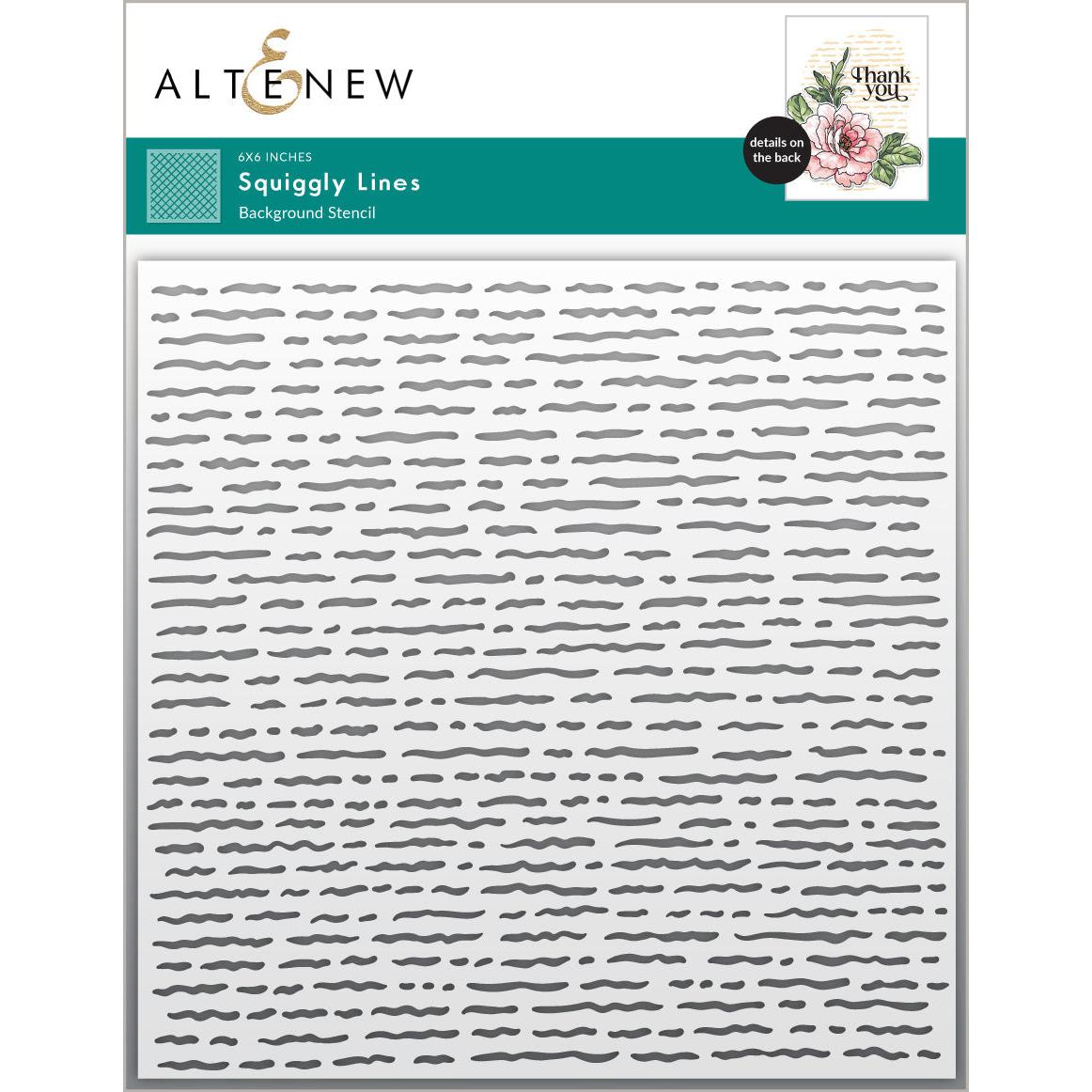 Altenew - Stencils - Squiggly Lines Background-ScrapbookPal