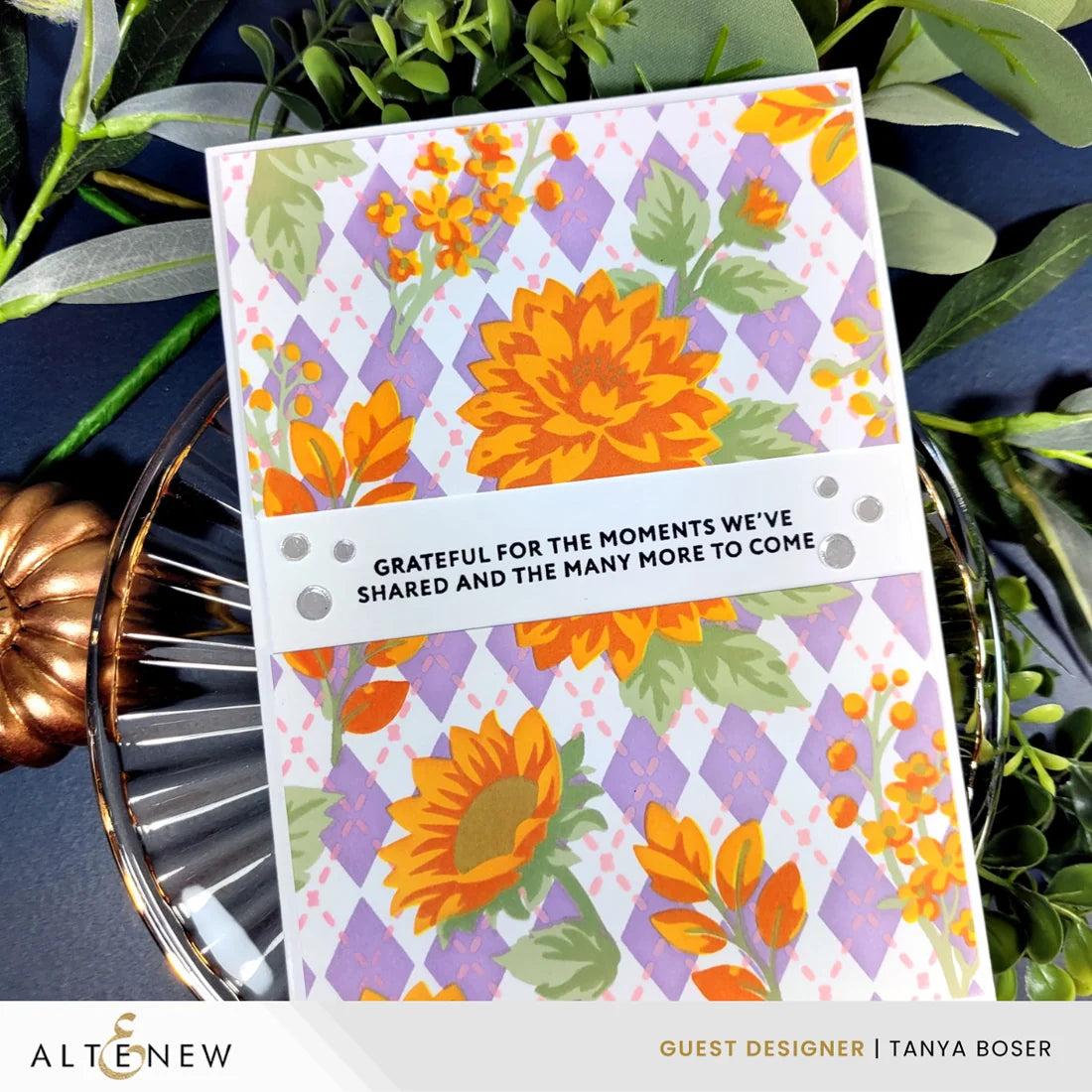 Altenew - Stencils - Stencil Art: Botanical Argyle-ScrapbookPal