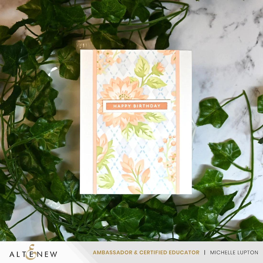 Altenew - Stencils - Stencil Art: Botanical Argyle-ScrapbookPal