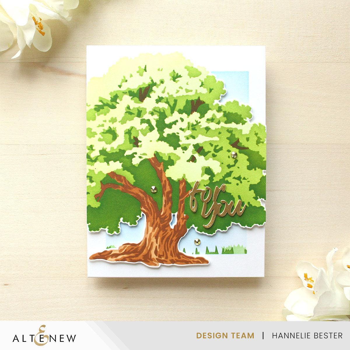 Altenew - Stencils - Stencil Art: Strong Oak-ScrapbookPal