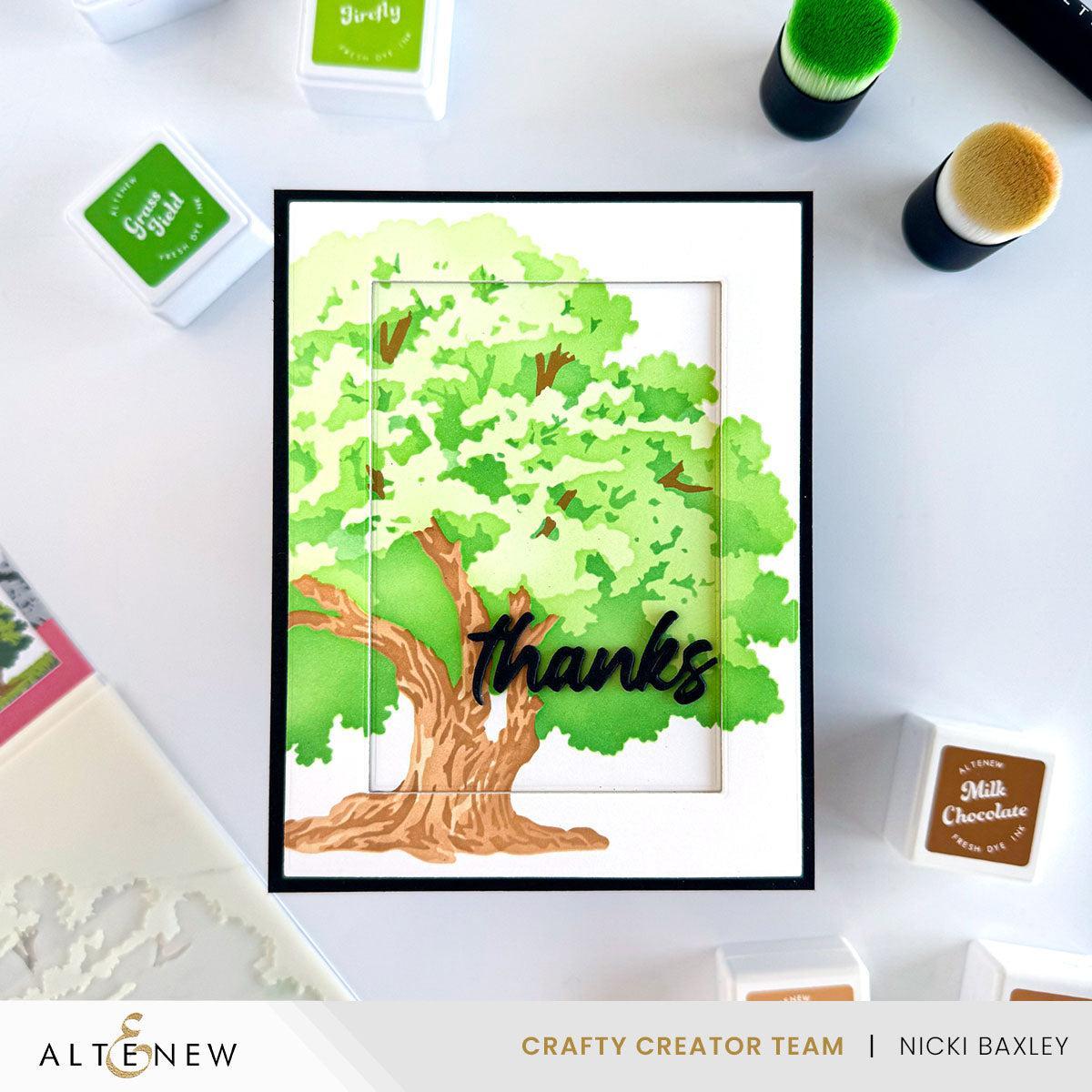 Altenew - Stencils - Stencil Art: Strong Oak-ScrapbookPal