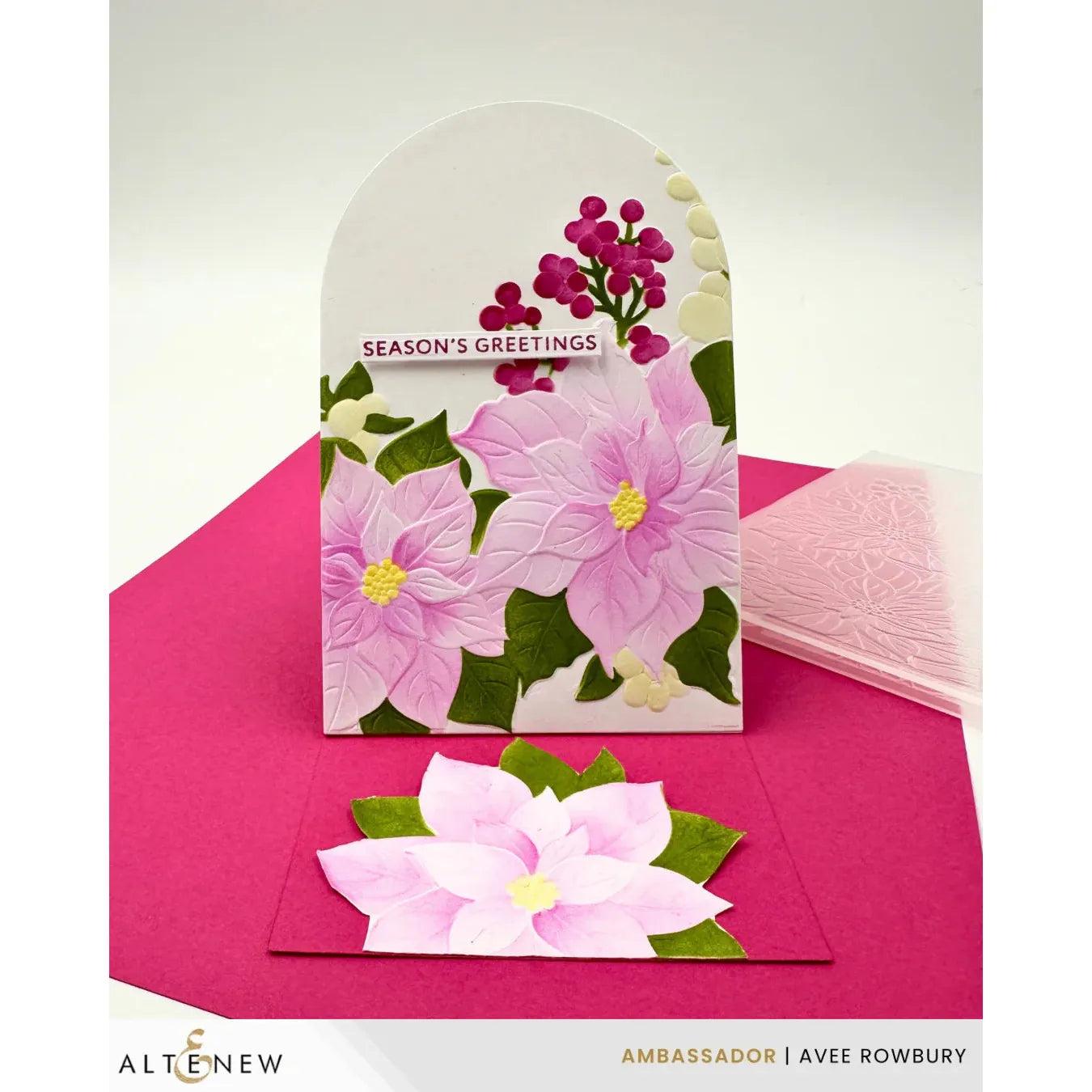 Altenew - Stencils - Winterberry Poinsettias-ScrapbookPal