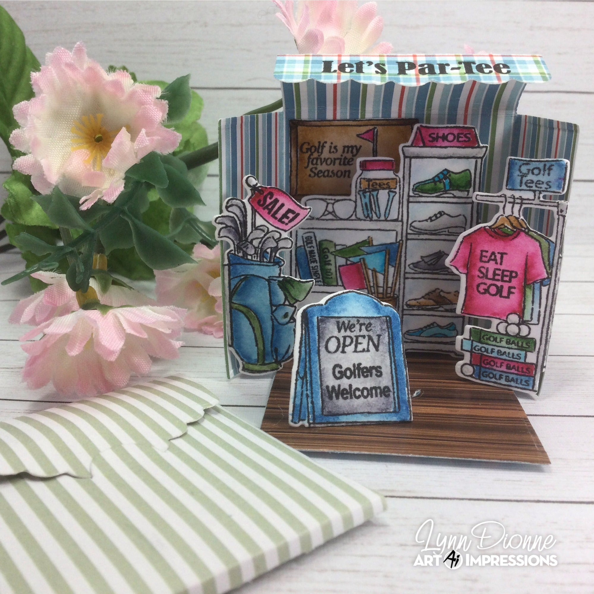 Art Impressions - Stamp & Die Set - Matchbook Golf Shop-ScrapbookPal