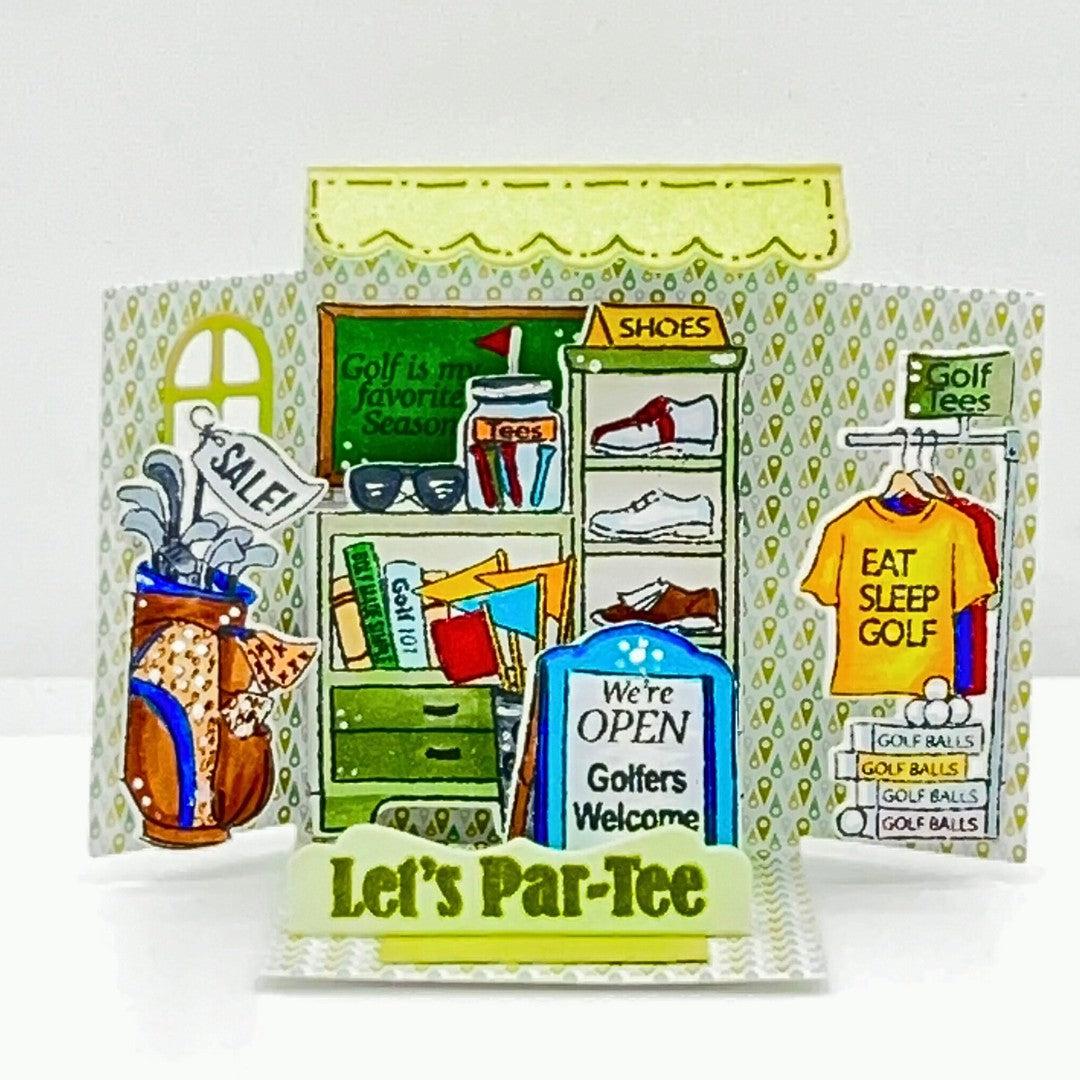 Art Impressions - Stamp & Die Set - Matchbook Golf Shop-ScrapbookPal