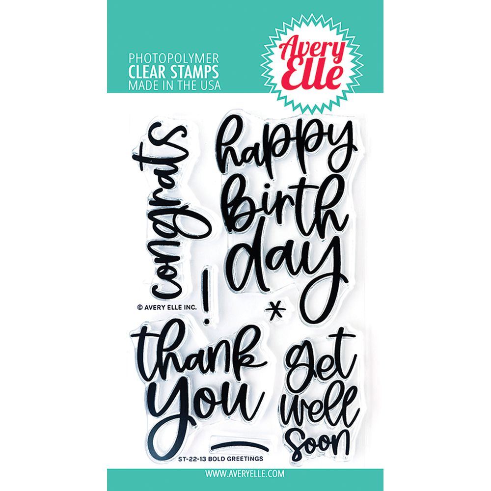 Avery Elle - Clear Stamps - Bold Greetings-ScrapbookPal