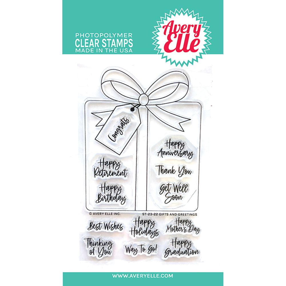 Avery Elle - Clear Stamps - Gifts and Greetings-ScrapbookPal