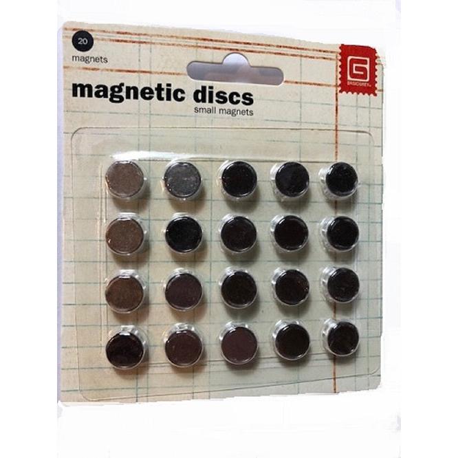 BasicGrey - Magnetic Discs - Small, 20 pk-ScrapbookPal