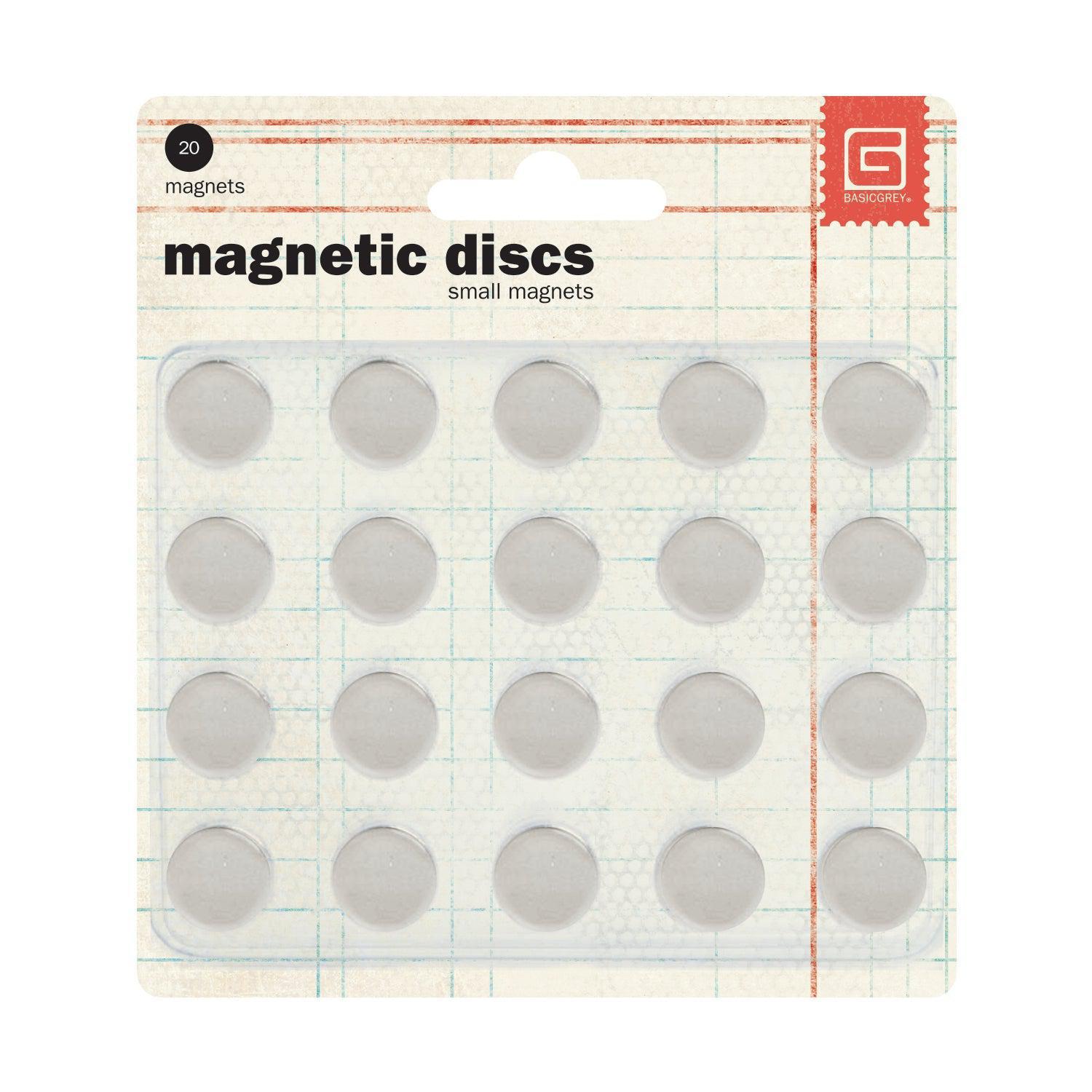 BasicGrey - Magnetic Discs - Small, 20 pk-ScrapbookPal