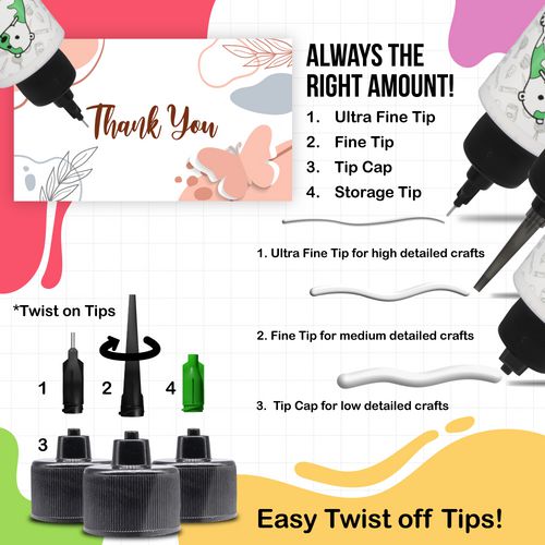 Bearly Art - Precision Craft Glue - Tip Kit-ScrapbookPal