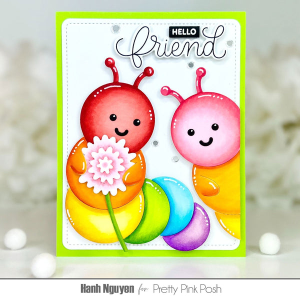 Pretty Pink Posh - Clear Stamps - Hello Friend