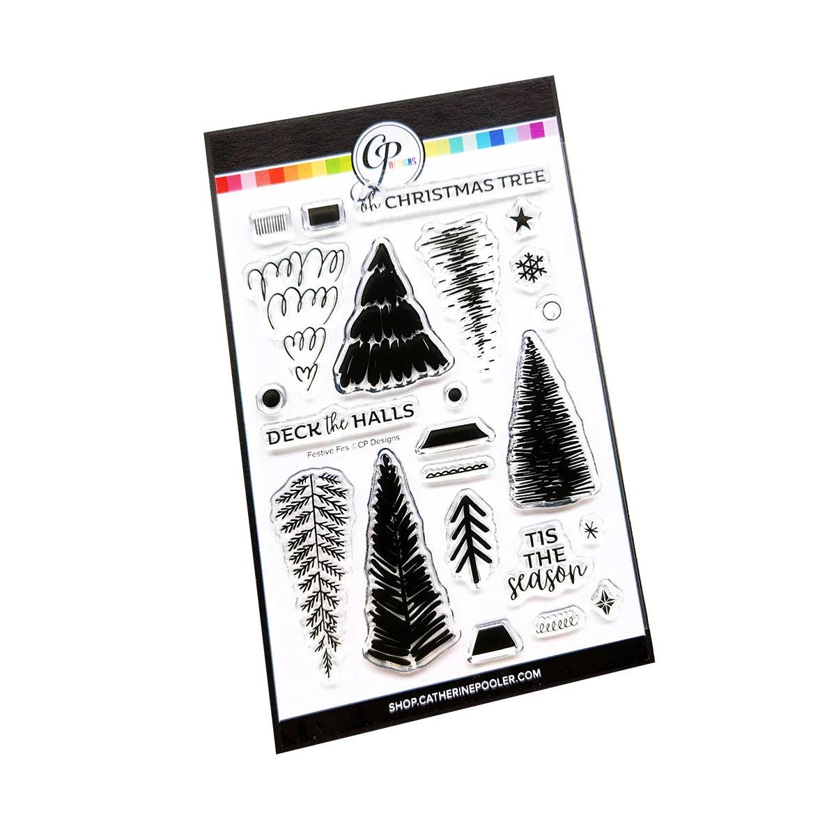 Catherine Pooler Designs - Clear Stamps - Festive Firs-ScrapbookPal