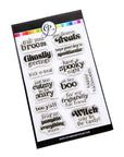 Catherine Pooler Designs - Clear Stamps - Ghostly Greetings Sentiments-ScrapbookPal