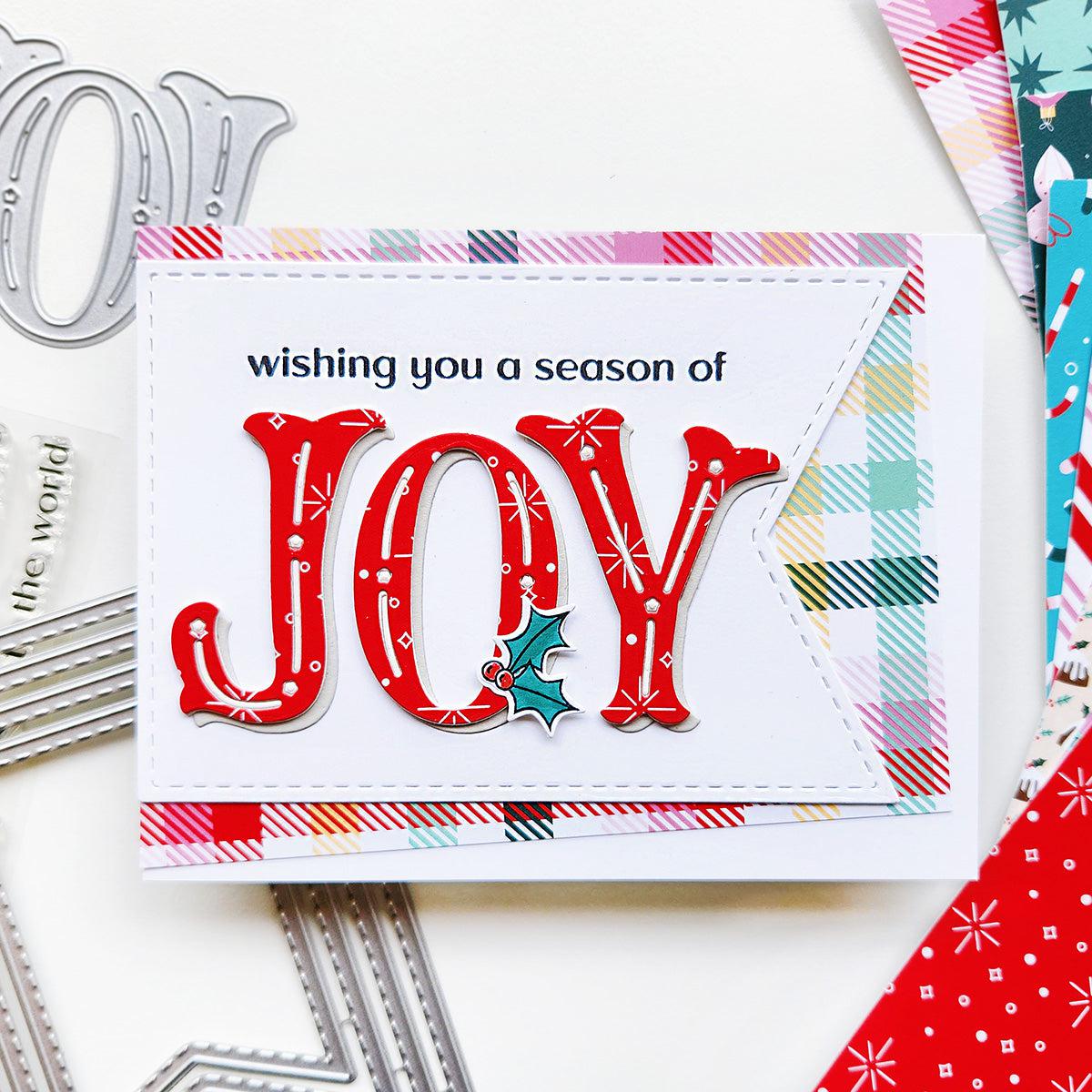 Catherine Pooler Designs - Clear Stamps - Holiday Joy Sentiments-ScrapbookPal