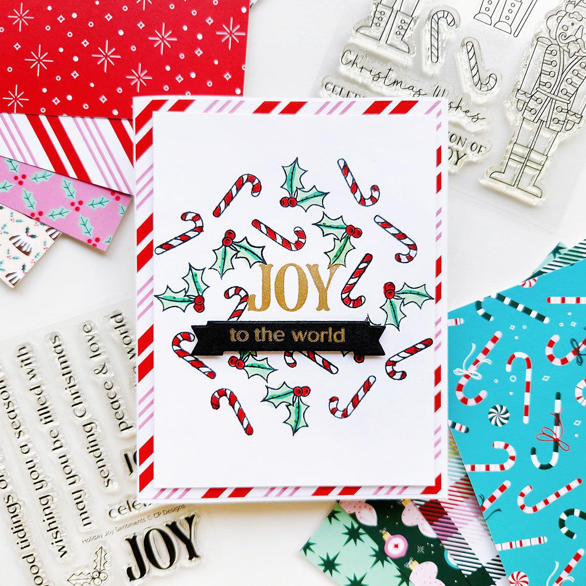 Catherine Pooler Designs - Clear Stamps - Holiday Joy Sentiments-ScrapbookPal