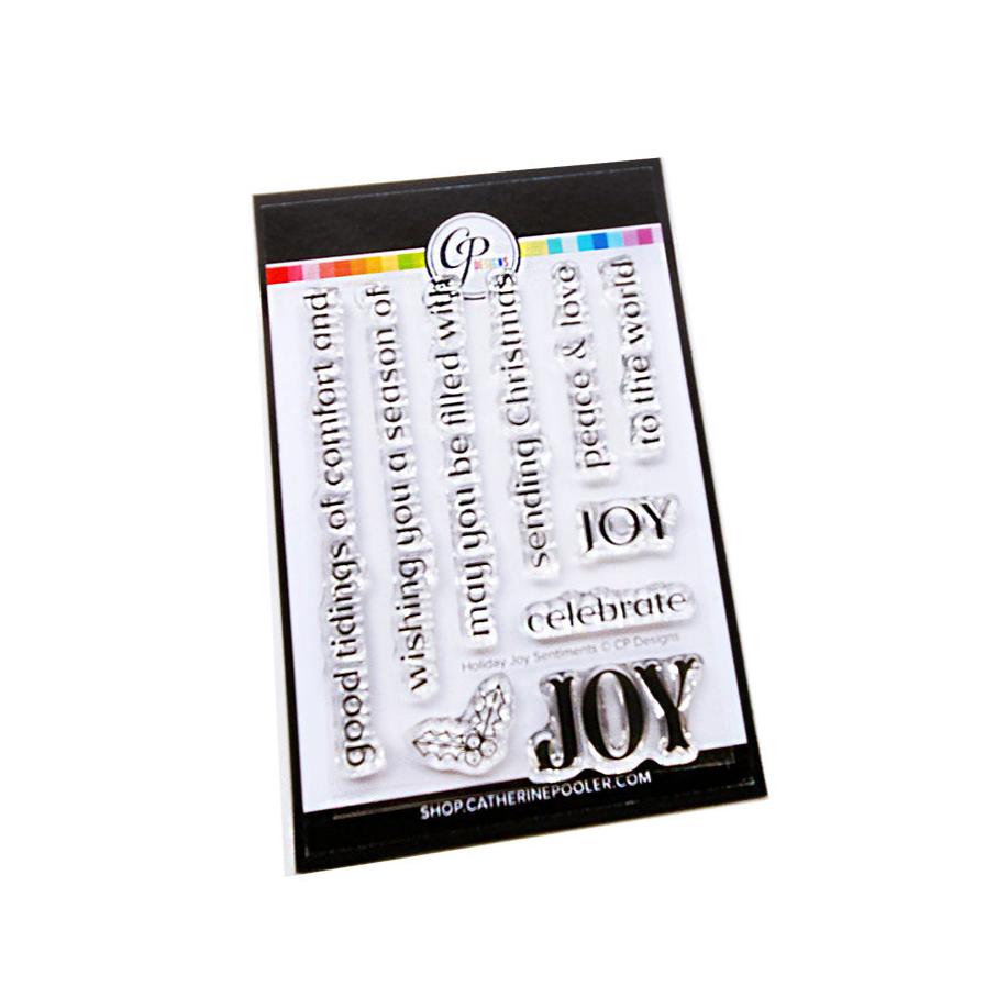 Catherine Pooler Designs - Clear Stamps - Holiday Joy Sentiments-ScrapbookPal