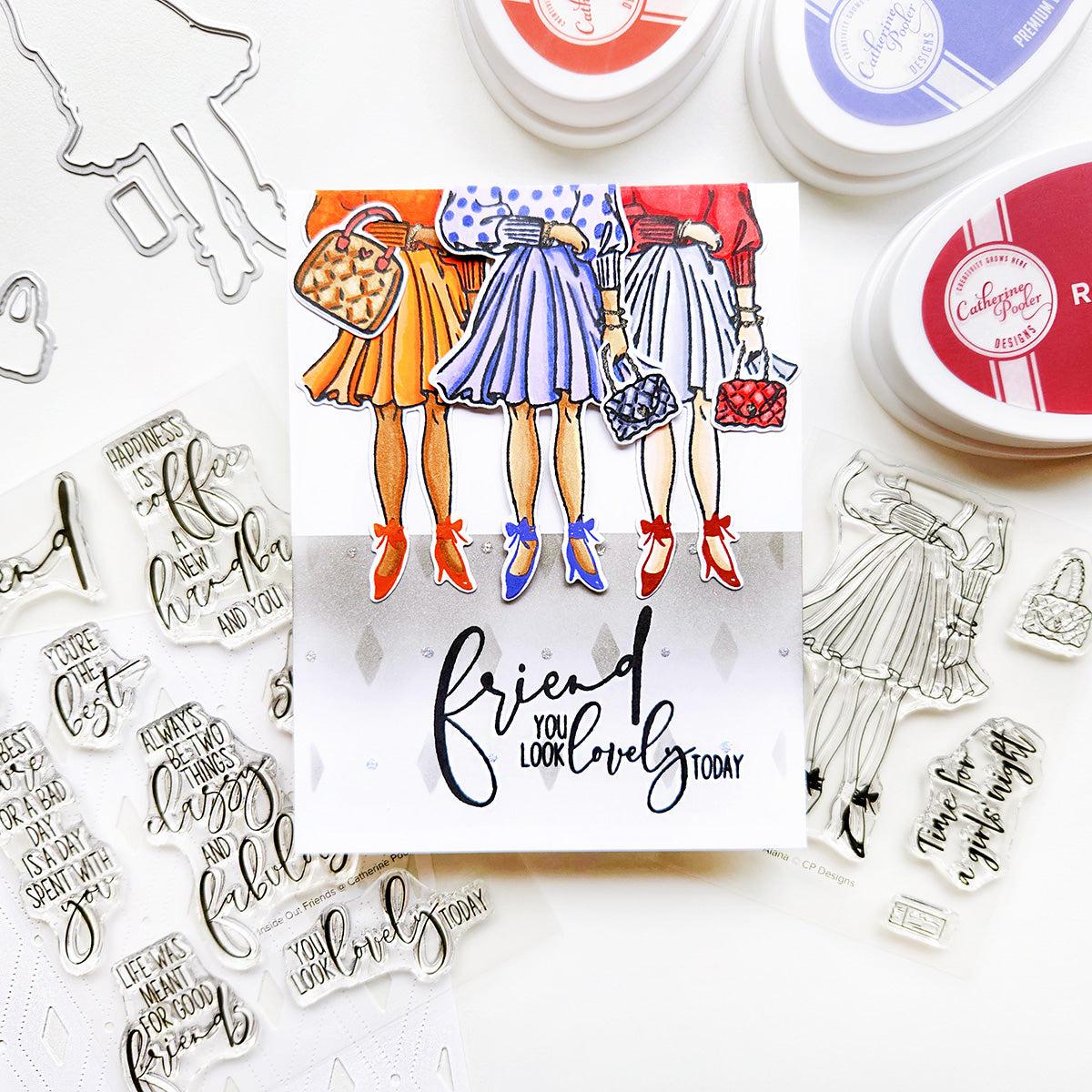 Catherine Pooler Designs - Clear Stamps - Inside Out Friends Sentiments-ScrapbookPal