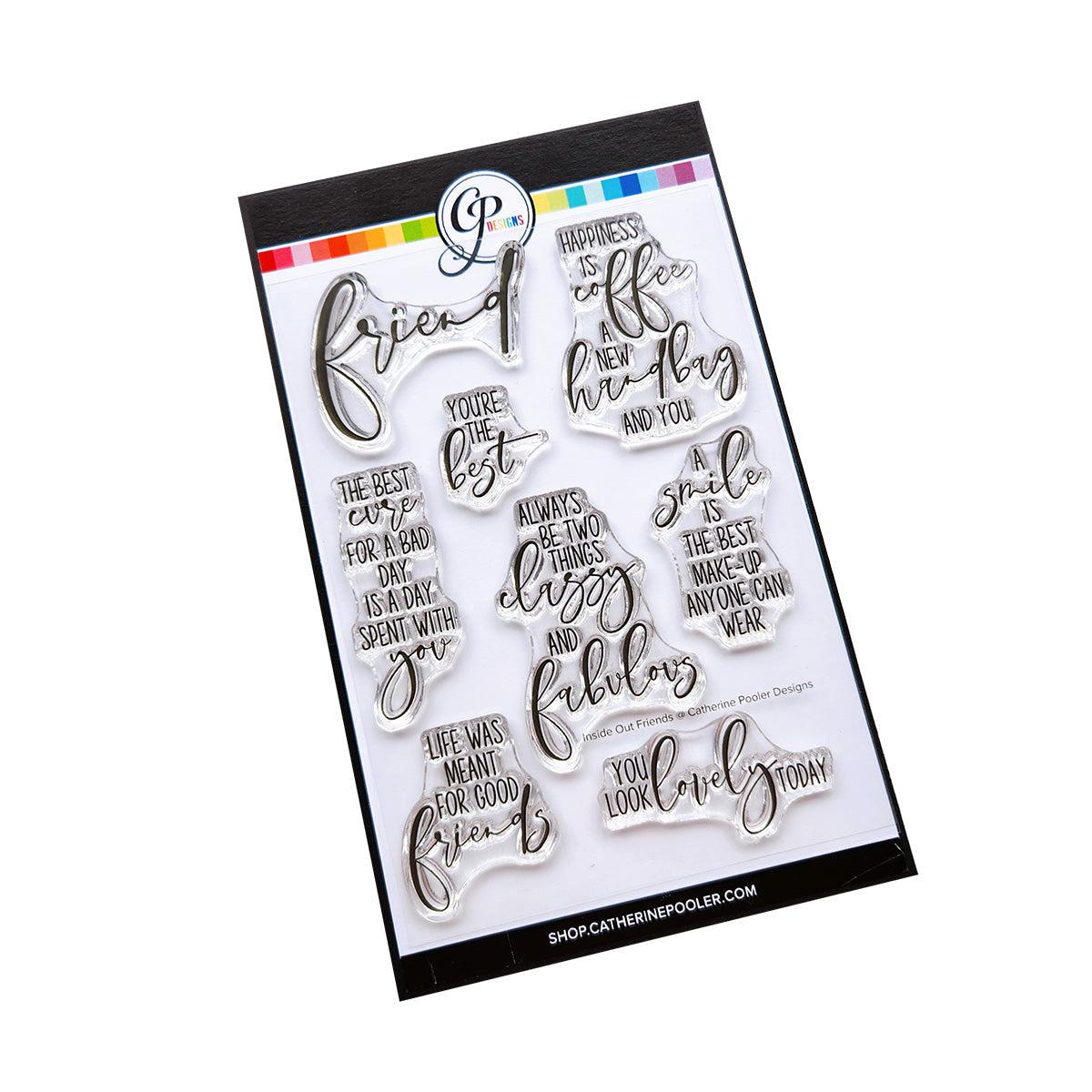 Catherine Pooler Designs - Clear Stamps - Inside Out Friends Sentiments-ScrapbookPal