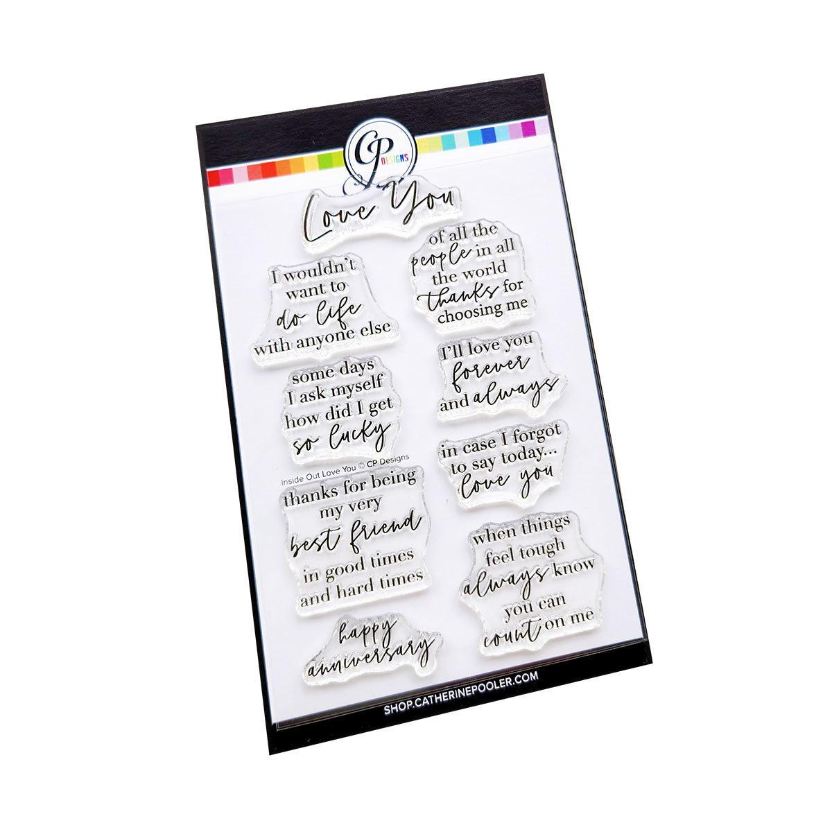 Catherine Pooler Designs - Clear Stamps - Inside Out Love You-ScrapbookPal