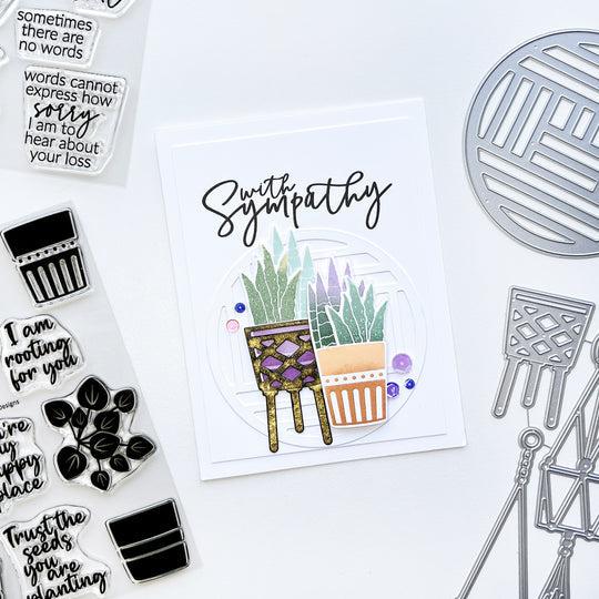 Catherine Pooler Designs - Clear Stamps - Inside Out Sympathy Sentiments-ScrapbookPal