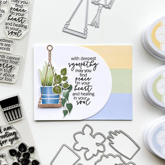 Catherine Pooler Designs - Clear Stamps - Inside Out Sympathy Sentiments-ScrapbookPal