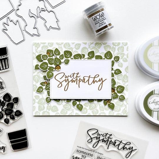 Catherine Pooler Designs - Clear Stamps - Inside Out Sympathy Sentiments-ScrapbookPal