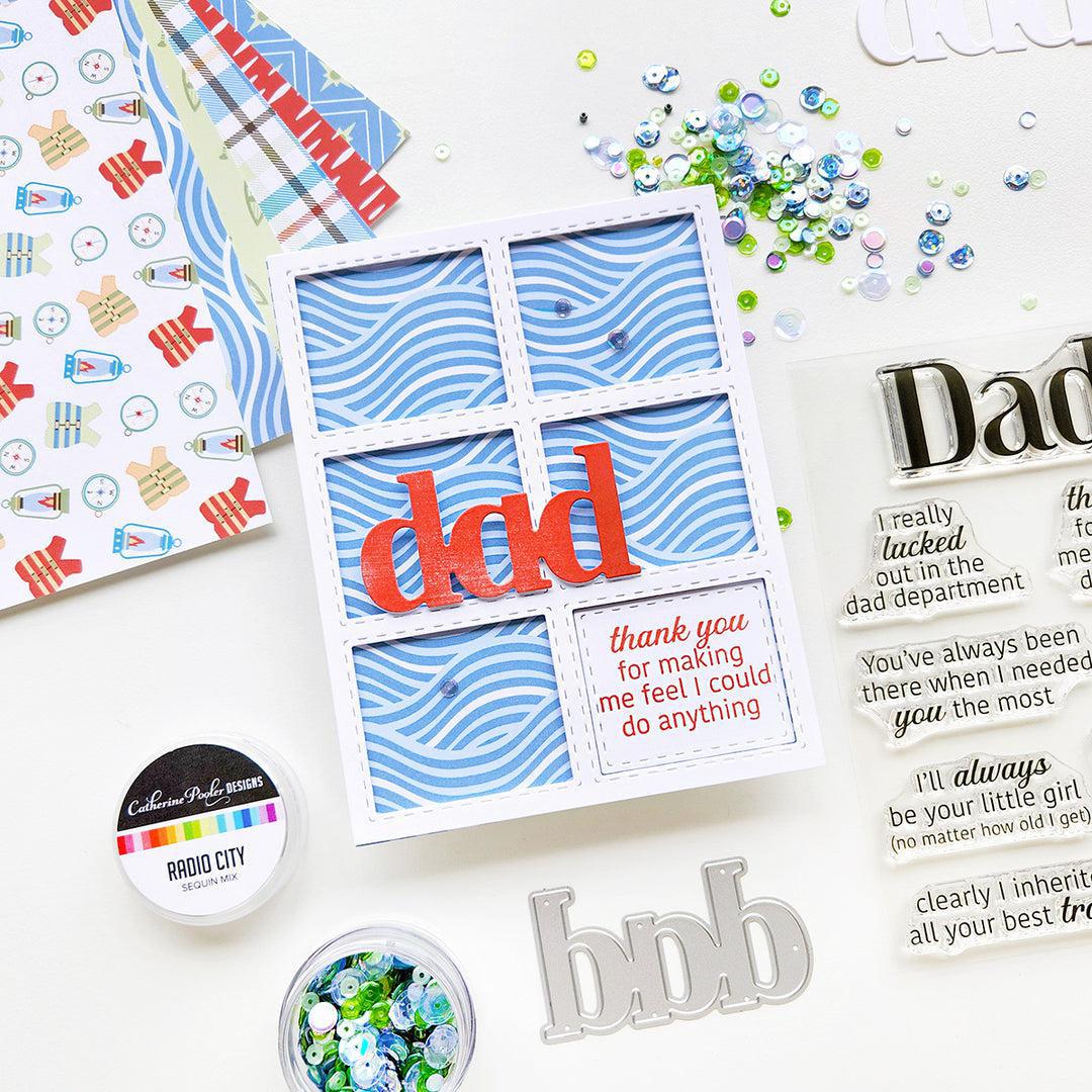 Catherine Pooler Designs - Clear Stamps - Inside Out for Dad Sentiments-ScrapbookPal