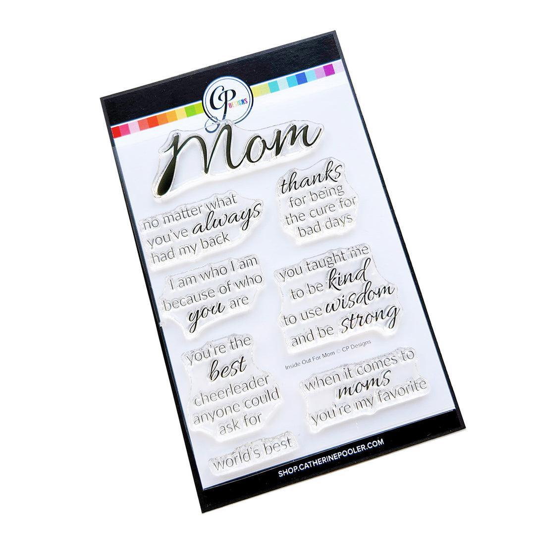 Catherine Pooler Designs - Clear Stamps - Inside Out for Mom Sentiments-ScrapbookPal